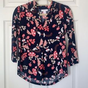 Charter club floral blouse